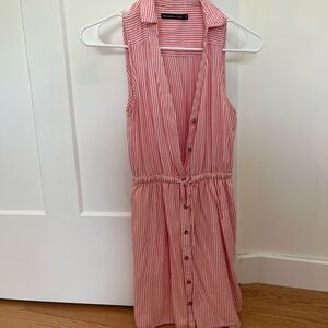 Abercrombie pin striped collared dress